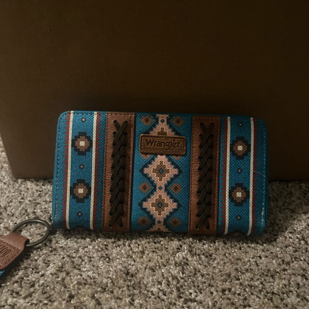 Wrangler Teal and Brown Women's Wallet
